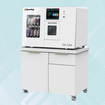 White Dental Lab Technician Equipment 10 Disc Capacity Robotic Loading Milling Machine Dental Laboratory