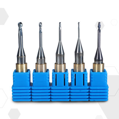 CNC Titanium Axis Dental Burs Tungsten Steel Multi Flute Helical Groove Diamond Burs