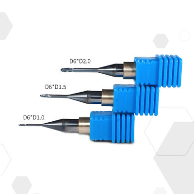 CNC Titanium Axis Dental Burs Tungsten Steel Multi Flute Helical Groove Diamond Burs