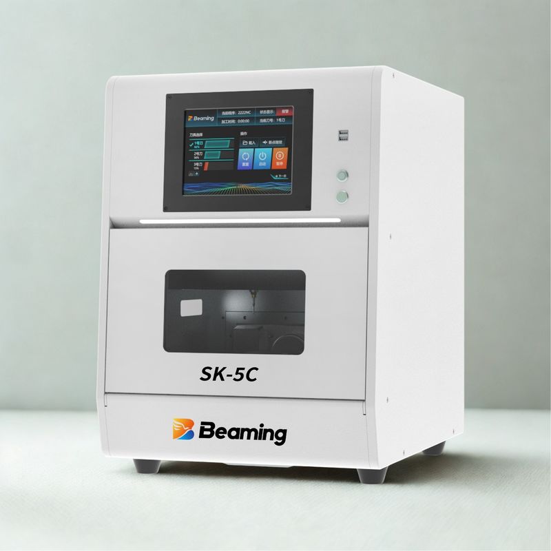 CE 5 Axis Dental Crown Milling Machine Auto Tool Changer Dental Cad Cam Machine For Clinics
