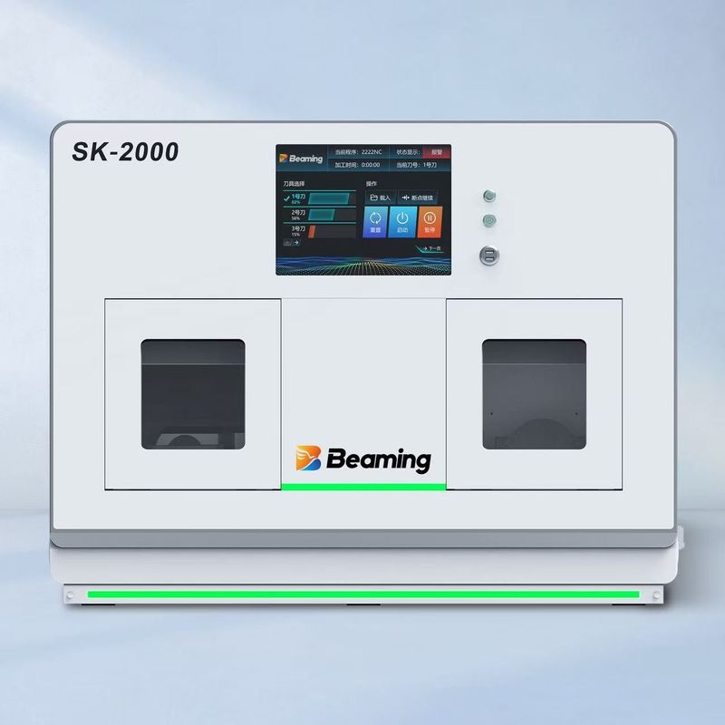 Dual Chamber Dental Milling Machine Resins PMMA Cad Milling Machine