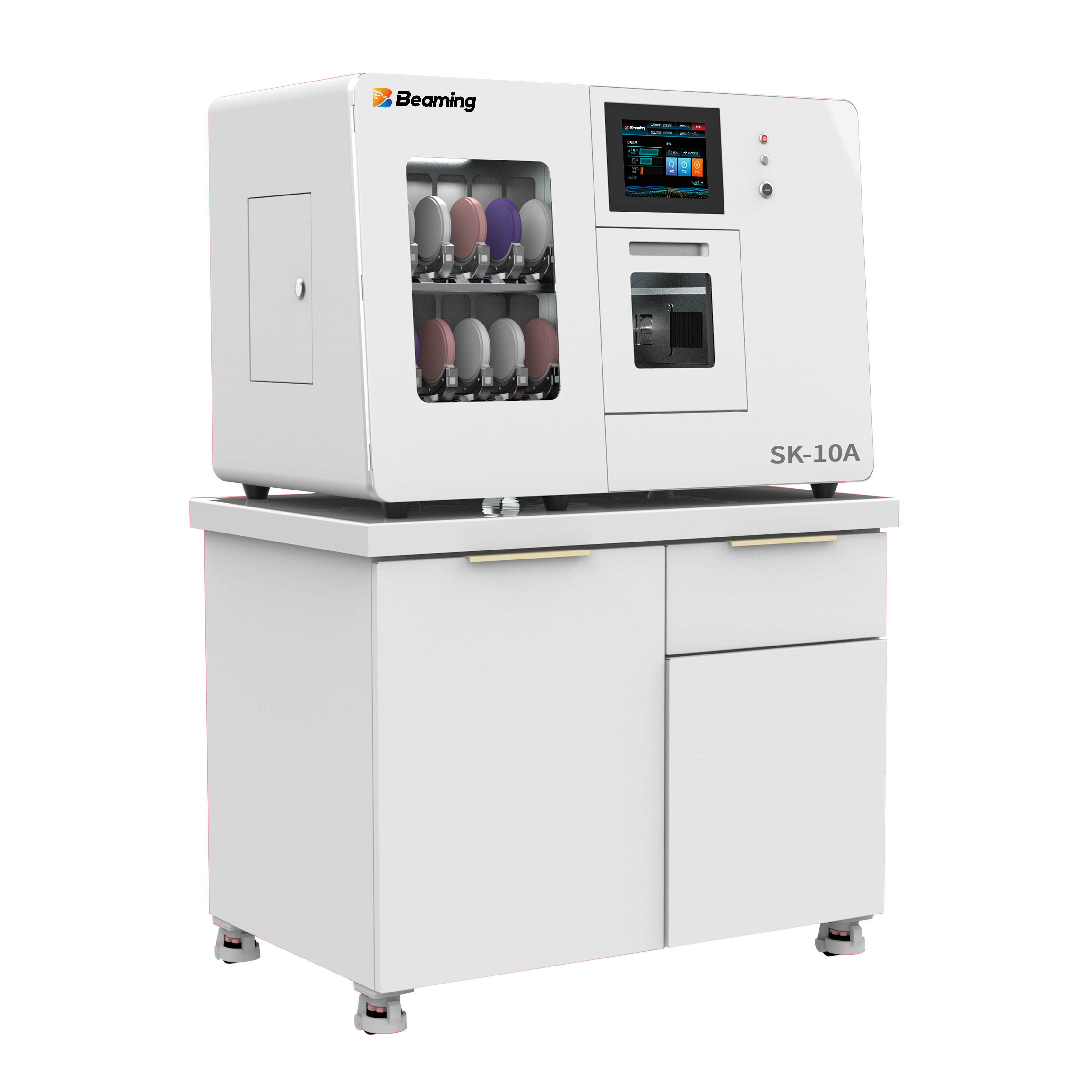 Benchtop Dental Zirconia Milling Machine Dental Laboratory Automatic Material Changer Tool management