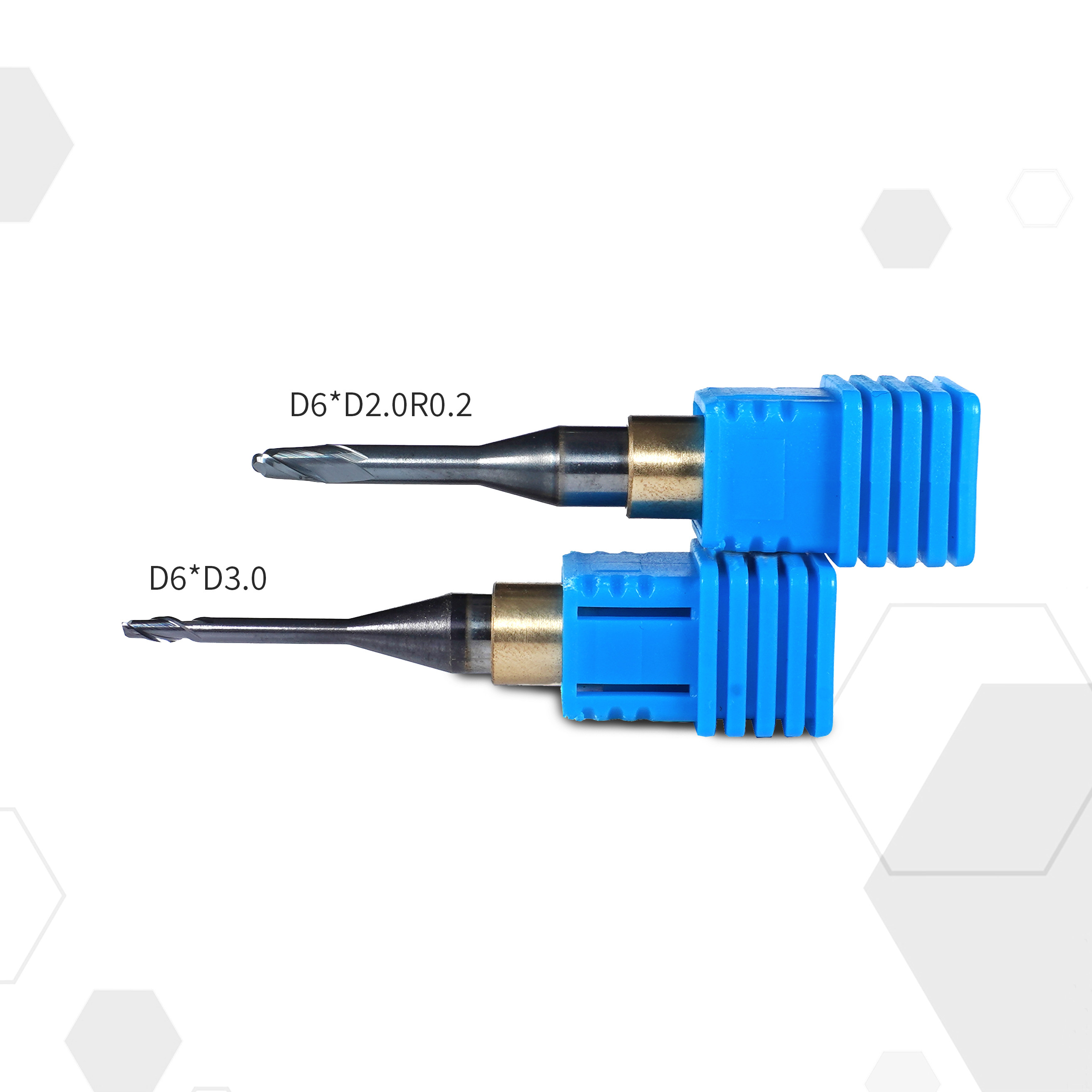CNC Titanium Axis Dental Burs Tungsten Steel Multi Flute Helical Groove Diamond Burs